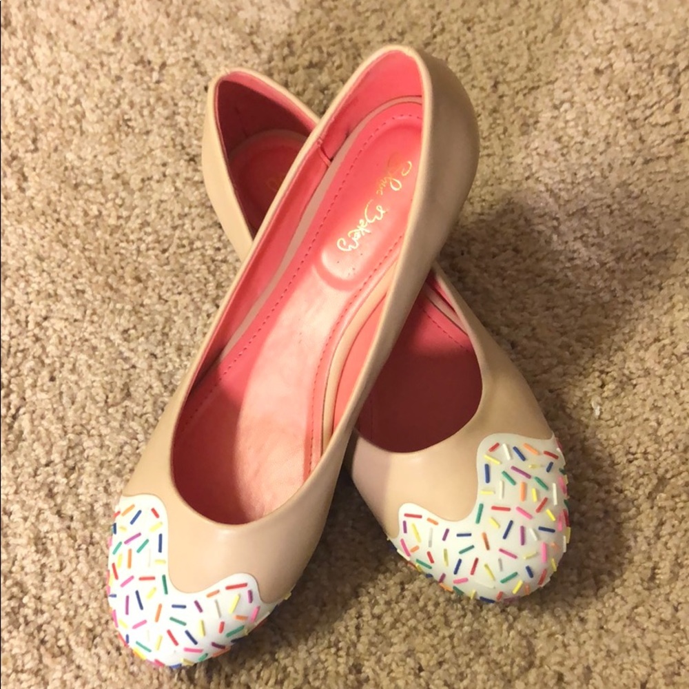 Shoe Bakery scented flats.  Worn once